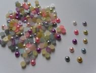 150 x 5mm Flat Back Pearls in Various Colours