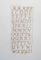 15mm Gold Script Alphabet Letters - Click to enlarge