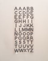 Black Rhinestone Alphabet Sticker Gems - Click to enlarge