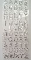 Crystal Clear Rhinestone Alphabet Sticker Gems - Click to enlarge