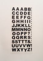 Black Bold Alphabet Stickers - Click to enlarge