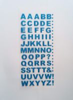 Blue Bold Alphabet Stickers - Click to enlarge