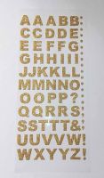 Gold Bold Alphabet Stickers - Click to enlarge