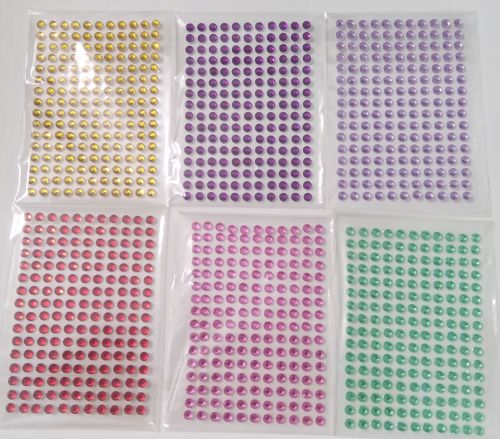 176 x 2mm 3mm or 4mm Self Adhesive Stick on Rhinestones Gems