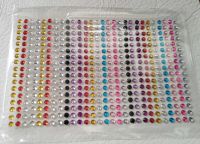 2mm, 3mm, 4mm, 5mm, 7mm, 8mm Self Adhesive Stick on Rhinestones Gems