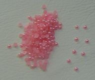 200 x 3mm Flat Back Pearls in Baby Pink