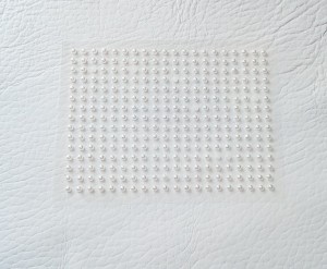 300 x 2mm Self Adhesive Flat Back Pearls in Ivory GRADE B
