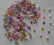 200 x 4mm Flat back Half Round Pearls in Various Colours