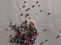 5 mm mixed colours flat back pearls - Click to enlarge